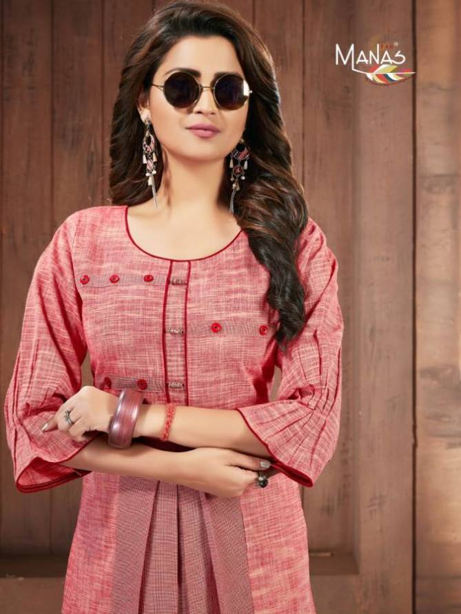 Manas Shanvi Premium Cotton Stylish Kurti Collection